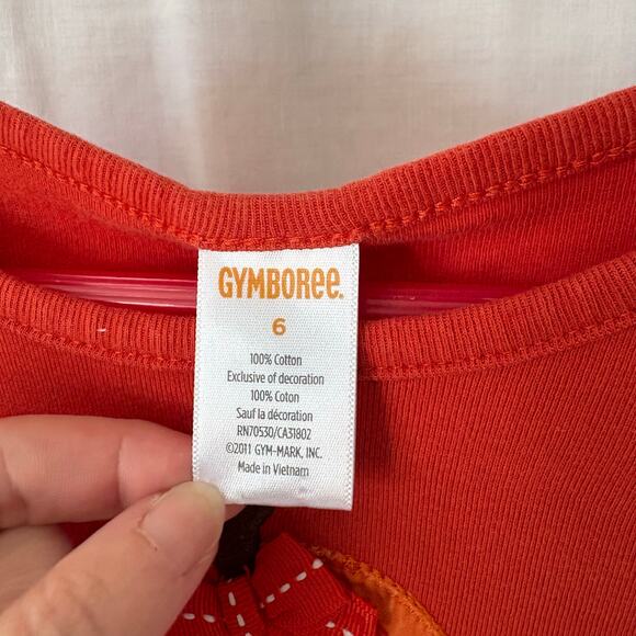 Gymboree Long Sleeve Fall Theme Pumpkin Dress Ruffle Skirt Size 6 - Picture 5 of 5